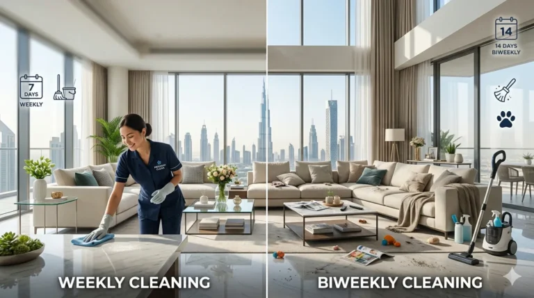 weekly-cleaning-vs-biweekly-cleaning-dubai